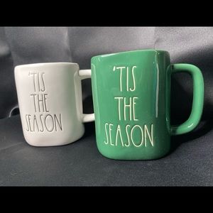 Rae Dunn 'Tis The Season Christmas Mug Set NWOT!